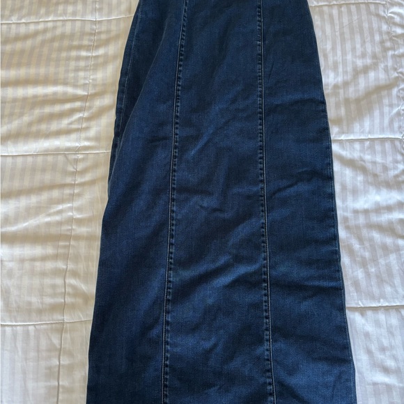 Reformation Evita Sleeveless Denim Midi Dress NWT brand new - Picture 9 of 16